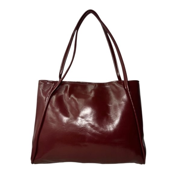 Leather tote bag